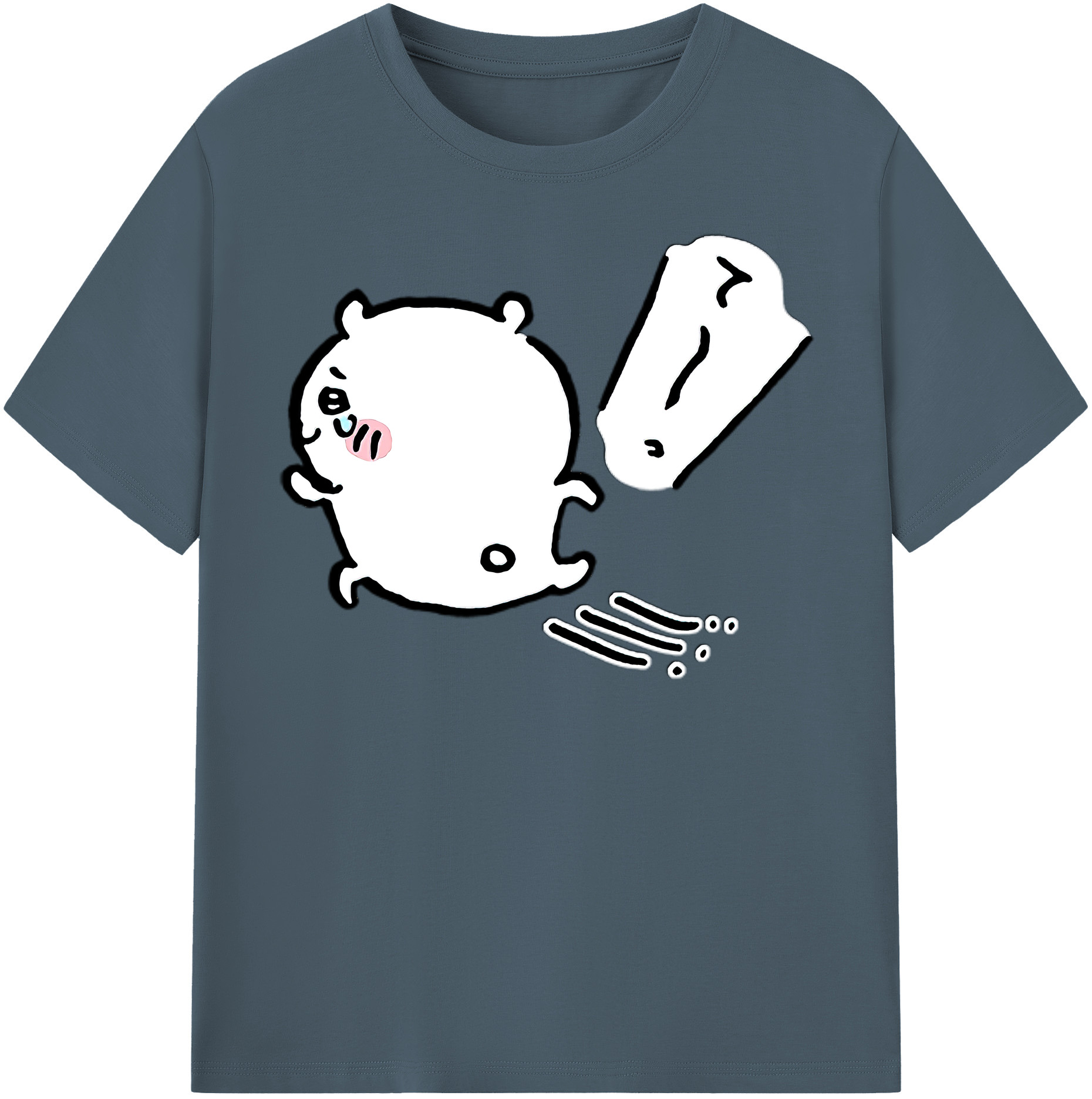 （画像用） ちいかわ ちいかわ Chii-kawa chiikawa 綿100％半袖Tシャツ（フロントプリント）